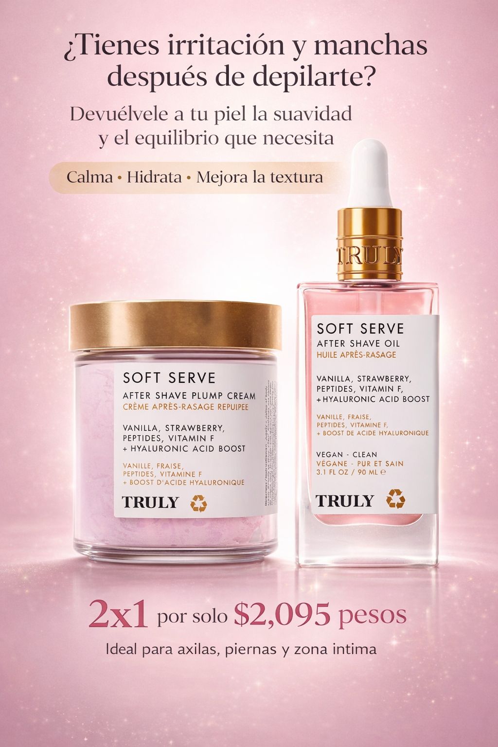 Soft Serve After Shave Oil + Plump Cream 2x1